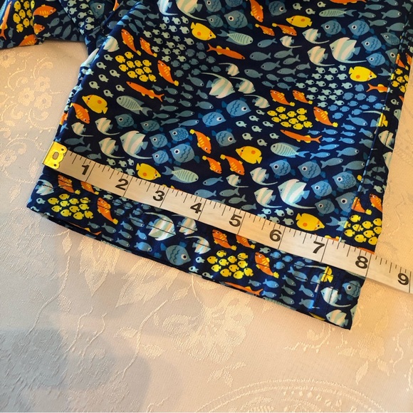 UVSkinz Boys Size 5 Blue Fish Swimming Trunks Baiting Shorts Mesh Lining Pocket - Picture 10 of 16